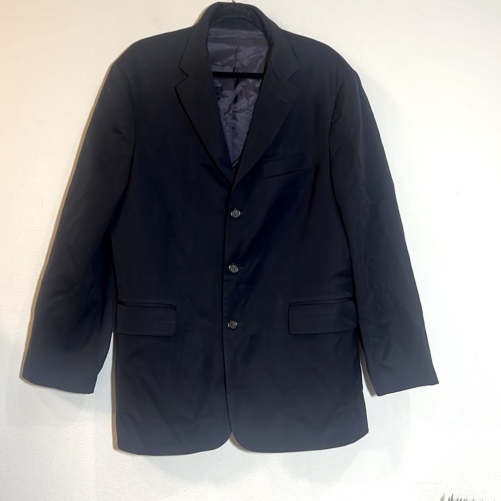 J. Crew Men’s Wool Navy Blue Suit Jacket Blazer 42 R